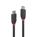 Lindy Black Line USB 3.2 Cable USB-C male - USB-C male 60W Μαύρο 1.5m (36907)