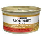 Gourmet Υγρή Τροφή για Ενήλικες Γάτες σε Κονσέρβα με Βοδινό και Κοτόπουλο 85gr