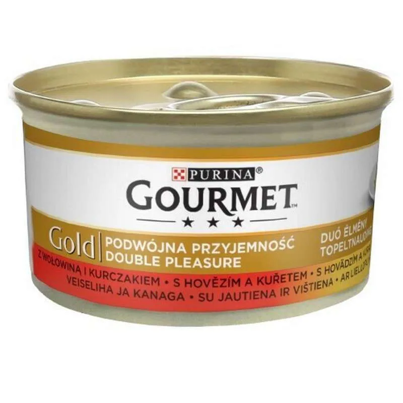 20221212160828_54469631 Gourmet Υγρή Τροφή για Ενήλικες Γάτες σε Κονσέρβα με Βοδινό και Κοτόπουλο 85gr - Image 1