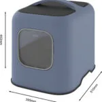 Rotho My Pet Biala Τουαλέτα Γάτας Κλειστή Καφέ Μ51 x Π39.5 x Υ44.3cm