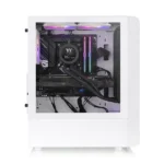 Thermaltake S200 TG Gaming Midi Tower Κουτί Υπολογιστή με RGB Φωτισμό Λευκό