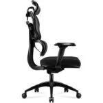 Huzaro Combat 7.0 Υφασμάτινη Καρέκλα Gaming με Ρυθμιζόμενα Μπράτσα Μαύρη