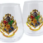 Paladone Harry Potter - Hogwarts Crest Σετ Ποτήρια Νερού από Γυαλί PP9296HP 2τμχ