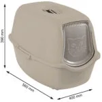 Rotho My Pet Bailey Τουαλέτα Γάτας Κλειστή Μπεζ Μ56 x Π40 x Υ39cm