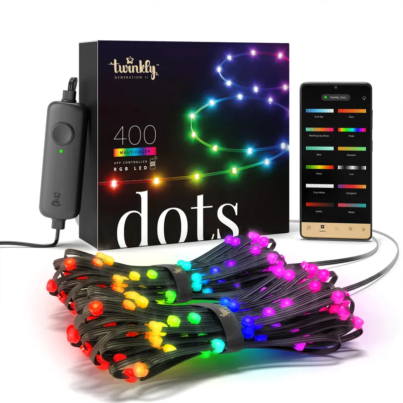 20221219165328_lampakia_led_polychroma_se_seira_twinkly_dots_twinkly 400 Λαμπάκια LED 20μ. RGB σε Σειρά - Image 1