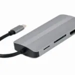 Cablexpert USB-C Docking Station με HDMI 4K PD Γκρι (A-CM-COMBO8-02)