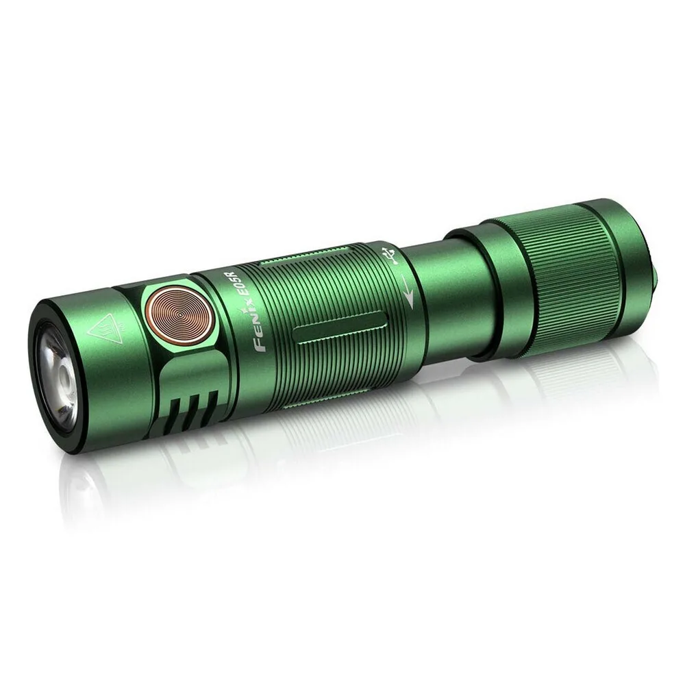 Fenix Επαναφορτιζόμενος Φακός Μπρελόκ LED IP68 με Μέγιστη Φωτεινότητα 400lm E05R Ενσωματωμένη Πράσινος FNX.E05RGR - Image 1
