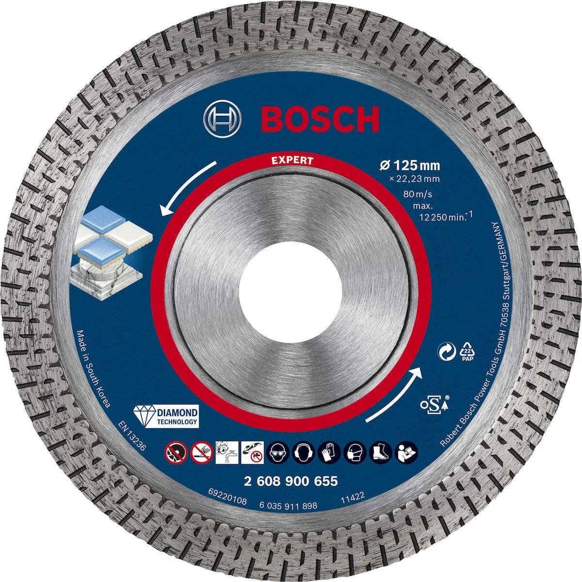 20221221131352_bosch_2608900655_diskos_kopis_domikon_ylikon_125mm Bosch Δίσκος Κοπής Δομικών Υλικών 125mm 2608900655 - Image 1