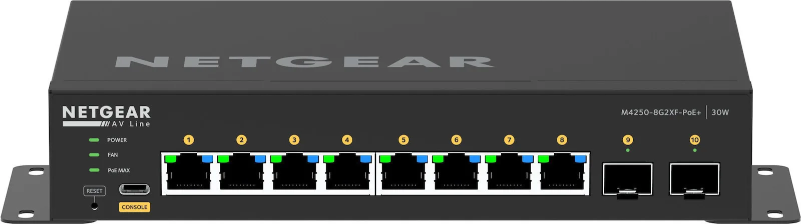 NetGear Managed L2 PoE+ Switch με 8 Θύρες Gigabit (1Gbps) Ethernet και 2 SFP Θύρες - Image 1