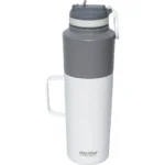 Asobu Twin Pack TWP33 Μπουκάλι Θερμός Ανοξείδωτο 900ml Λευκό με Καπάκι-Κύπελλο και Λαβή TWP33