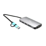 i-tec Nano Dock Thunderbolt 4 Docking Station με HDMI 4K PD Ethernet και συνδεση 3 Οθονών Ασημί