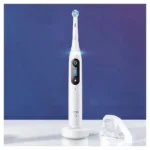 Oral-B iO Series 8N Ηλεκτρική Οδοντόβουρτσα με Χρονομετρητή, Αισθητήρα Πίεσης και Θήκη Ταξιδίου White Alabaster