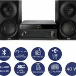 Akai Ηχοσύστημα 2.0 AM-301 AM-301K 40W με CD Player και Bluetooth Μαύρο