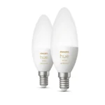 Philips Smart Λάμπες LED 5.2W για Ντουί E14 Ρυθμιζόμενο Λευκό 470lm Dimmable 2τμχ 929002294404