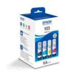 Epson 103 Γνήσιο Πακέτο 4 Μελανιών Εκτυπωτή InkJet Κίτρινο / Κυανό / Ματζέντα / Μαύρο (C13T00S64A)