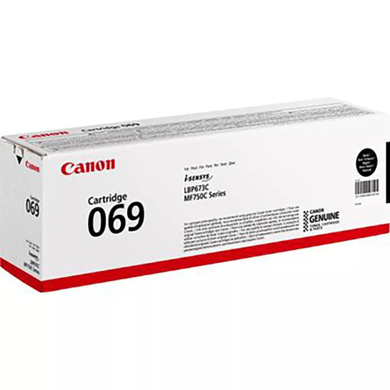 Canon 069 Γνήσιο Toner Laser Εκτυπωτή Μαύρο 2100 Σελίδων 5094C002 - Image 1