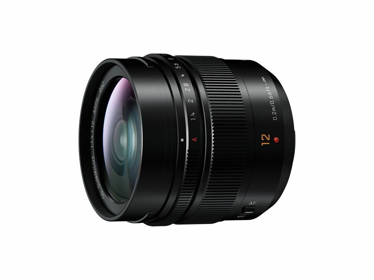 Panasonic Crop Φωτογραφικός Φακός Lumix G Leica DG Summilux 12mm /f1.4 Asph. Wide Angle για Micro Four Thirds (MFT) Mount Μαύρος - Image 1