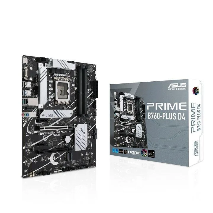 Asus Prime B760-Plus D4 Motherboard ATX με Intel 1700 Socket 90MB1CW0-M0EAY0 - Image 1