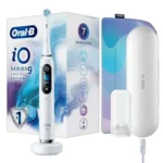 Oral-B iO Series 9 Ηλεκτρική Οδοντόβουρτσα με Χρονομετρητή, Αισθητήρα Πίεσης και Θήκη Ταξιδίου White Alabaster