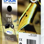 Epson 16 Γνήσιο Μελάνι Εκτυπωτή InkJet Μαύρο (C13T16214010 C13T16214012)