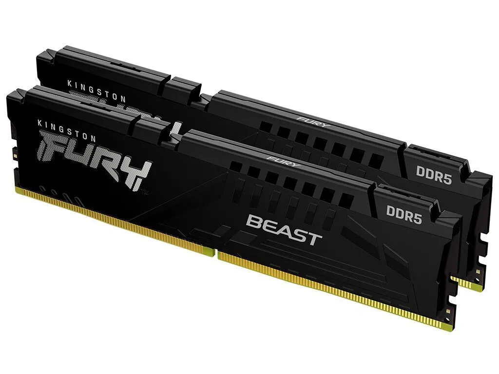 Kingston Fury Beast DDR5 64GB RAM με 2x32GB Modules και Ταχύτητα 6000 για Desktop KF560C36BBEK2-64 - Image 1