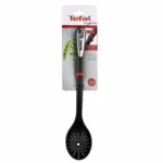 Tefal Ingenio Ρηχή Κουτάλα Ξαφρίσματος Τρυπητή από Νάυλον Μαύρη 33.9cm K2060314