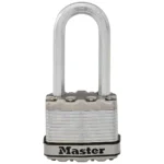 Master Lock Ατσάλινο Λουκέτο Μακρύλαιμο με Κλειδί 45mm Ασημί 16τμχ M1EURTRILHCC