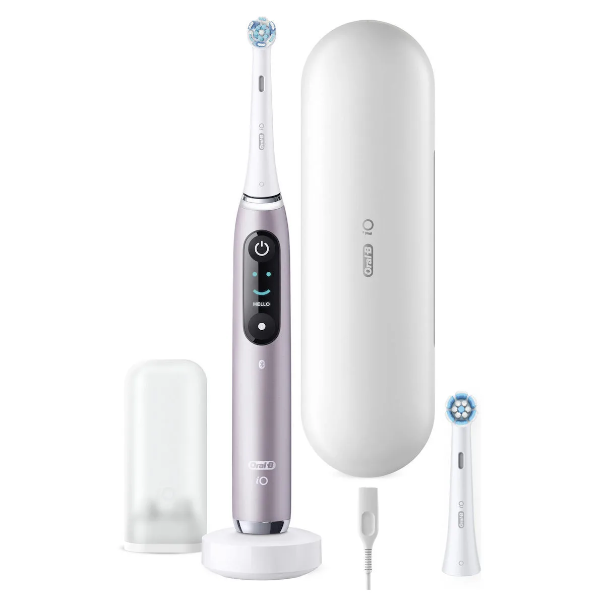 Oral-B iO Series 9N Ηλεκτρική Οδοντόβουρτσα με Χρονομετρητή, Αισθητήρα Πίεσης και Θήκη Ταξιδίου Rose Quartz - Image 1
