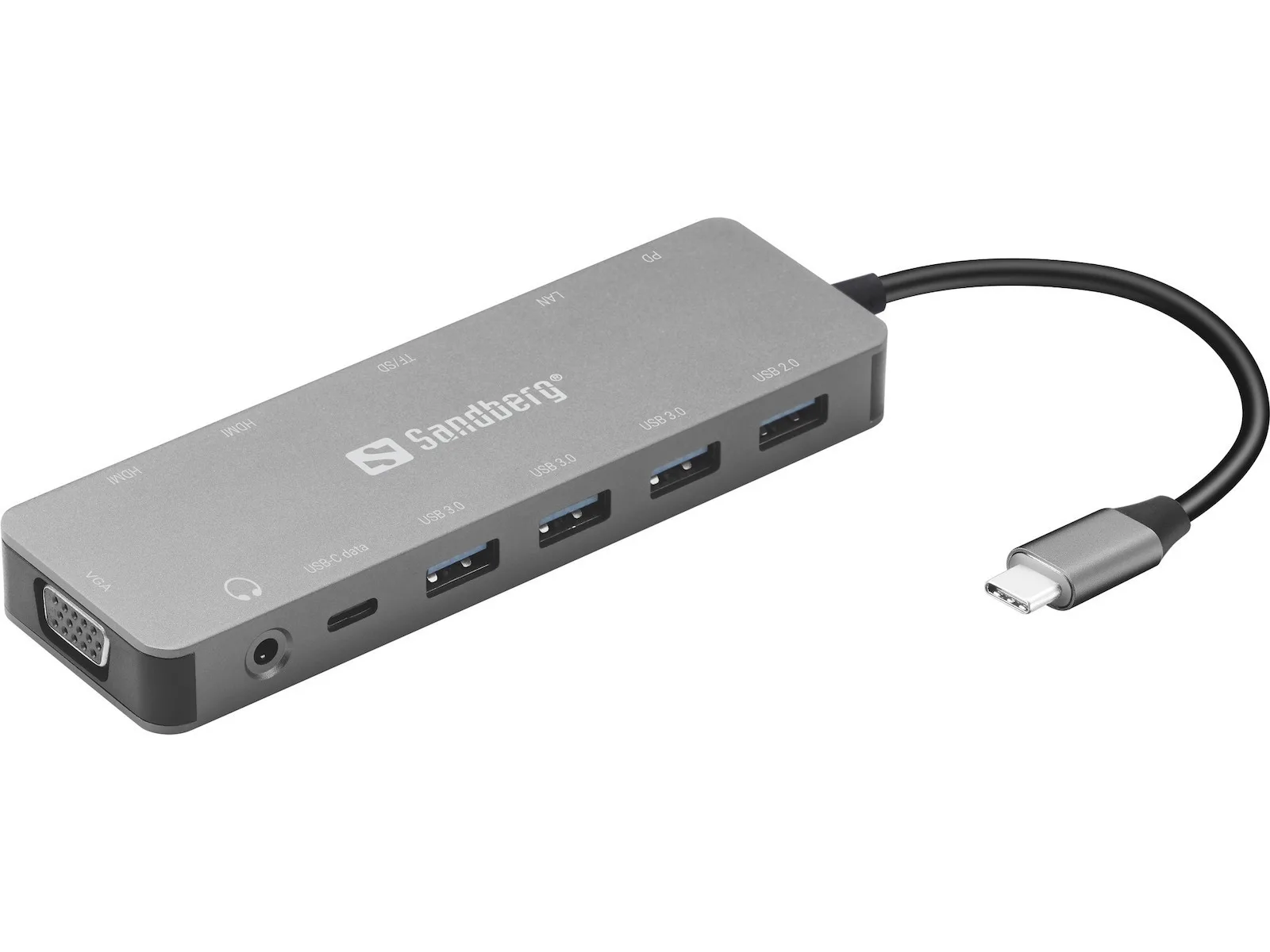 20230116134631_sandberg_usb_c_docking_station_me_hdmi_4k_pd_kai_syndesi_2_othonon_asimi_136_45 Sandberg USB-C Docking Station με HDMI 4K PD και συνδεση 2 Οθονών Ασημί (136-45) - Image 1