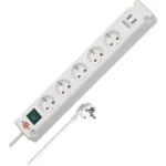 Brennenstuhl Πολύπριζο 5 Θέσεων με 2 USB-A, Διακόπτη και Καλώδιο 3m 1150660325