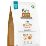 Brit Care Skin & Coat Senior & Light 3kg Ξηρά Τροφή Διαίτης, χωρίς Σιτηρά & Γλουτένη για Ηλικιωμένους Σκύλους με Πατάτες και Σολομό