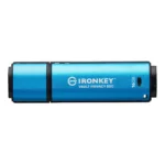 Kingston IronKey Vault Privacy 50 64GB USB 3.2 Stick με σύνδεση USB-C Μπλε