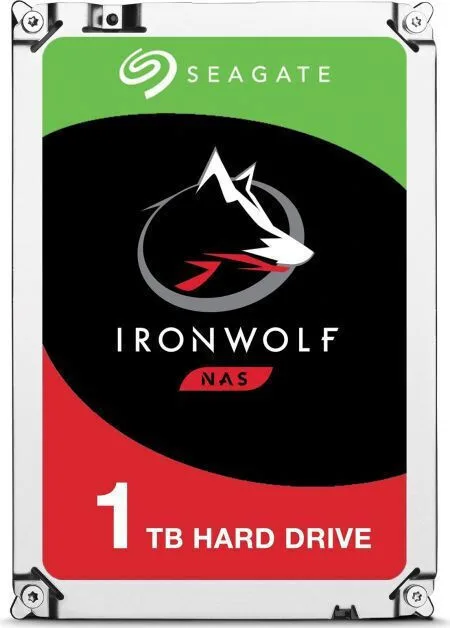 Seagate Ironwolf 1TB HDD Σκληρός Δίσκος 3.5" SATA III 5900rpm με 256MB Cache για NAS ST1000VN008 - Image 1