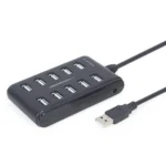 Gembird USB 2.0 Hub 10 Θυρών με σύνδεση USB-A (UHB-U2P10P-01)