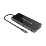 Conceptronic USB-C Docking Station με HDMI 4K PD Ethernet και συνδεση 2 Οθονών Μαύρο (DONN15G)