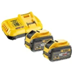 Dewalt Σετ 2 Μπαταριών Εργαλείου Λιθίου 54V Χωρητικότητας 12Ah με Φορτιστή DCB118Y2T