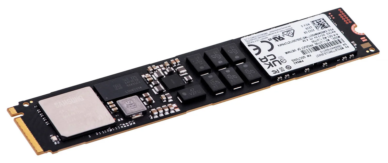 Samsung PM9A3 SSD 1.9TB τύπου M.2 με σύνδεση PCI Express 4.0 (PS5 Compatible) MZ1L21T9HCLS-00A07 Bulk - Image 1
