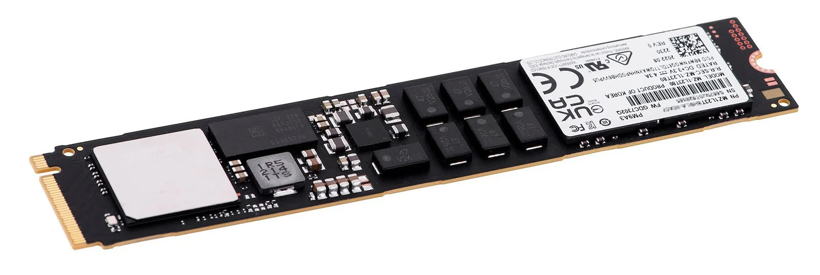 Samsung PM9A3 SSD 3.8TB τύπου M.2 με σύνδεση PCI Express 4.0 (PS5 Compatible) MZ1L23T8HBLA-00A07 Bulk - Image 1