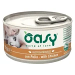 Oasy World of Love Υγρή Τροφή για Ενήλικες Γάτες σε Κονσέρβα με Κοτόπουλο χωρίς Σιτηρά 85gr