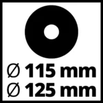 Einhell Ts 115/125 Βάση Γωνιακού Τροχού 125mm