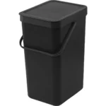 Brabantia Sort & Go Κάδος Απορριμμάτων Πλαστικός Dark Grey 16lt 109966