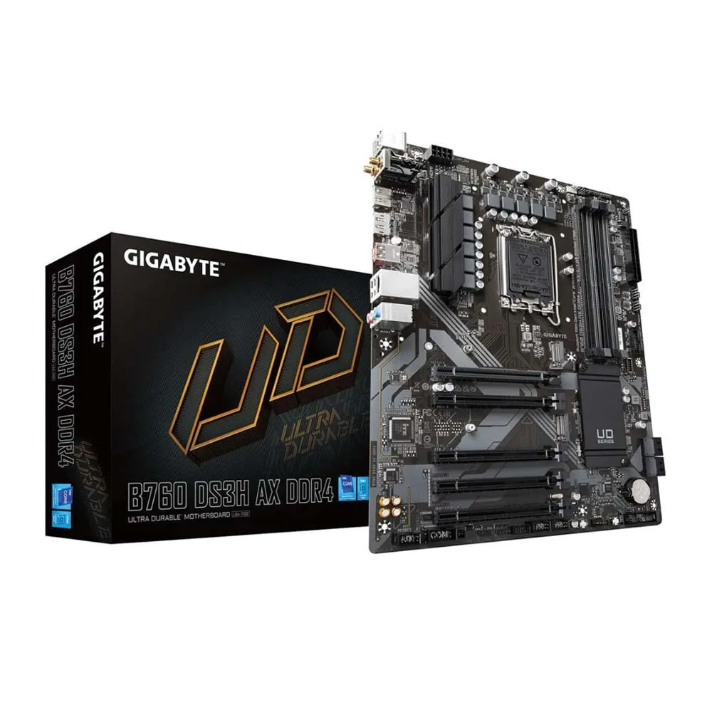 Gigabyte B760 DS3H AX DDR4 rev. 1.0 Wi-Fi Motherboard ATX με Intel 1700 Socket - Image 1