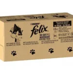 Felix Felix Mix Υγρή Τροφή για Ενήλικες Γάτες σε Φακελάκι με Κοτόπουλο, Μοσχάρι και Σολομό χωρίς Γλουτένη 120x85gr DLKPUIKAM0002