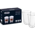De'Longhi Σετ Ποτήρια Καφέ/Freddo από Γυαλί 330ml DLSC312 2τμχ