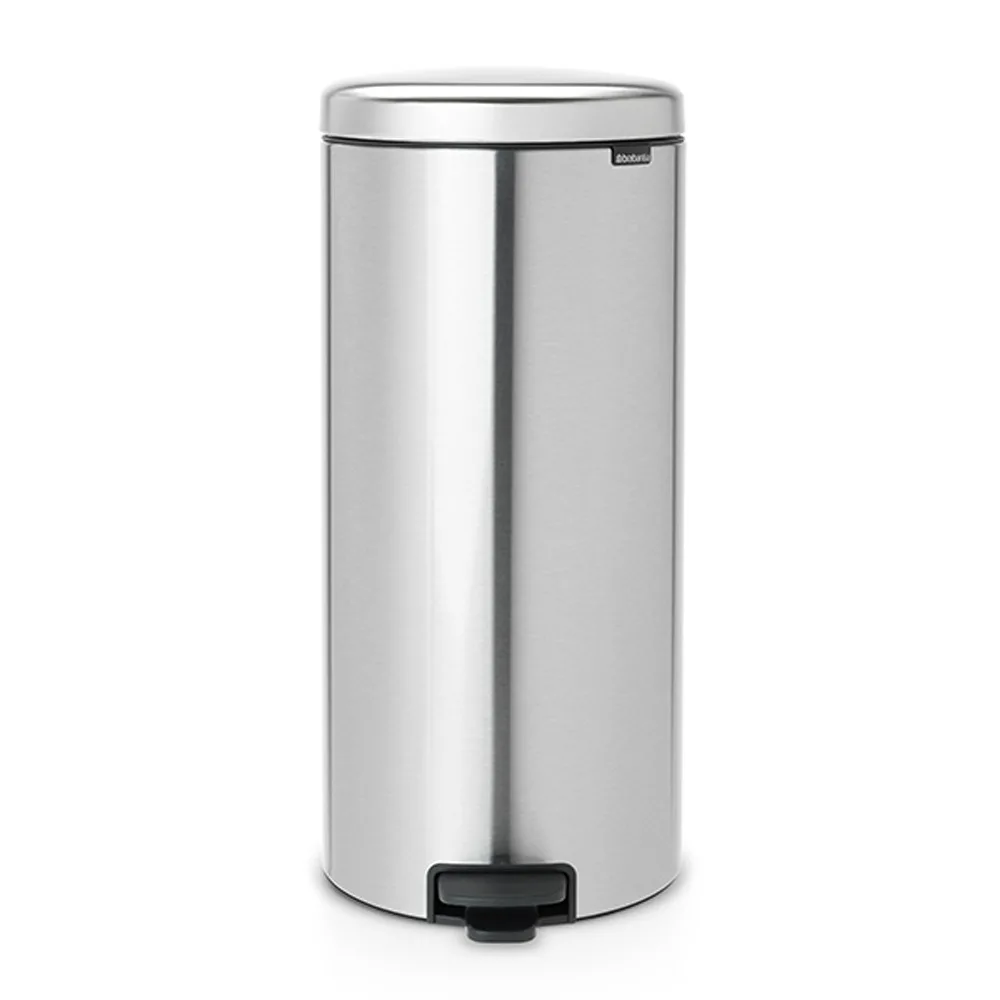 Brabantia NewIcon Κάδος Απορριμμάτων από Ανοξείδωτο Ατσάλι Matt Steel FPP με Πεντάλ 30lt 649061 - Image 1