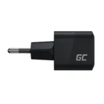 Green Cell Φορτιστής Χωρίς Καλώδιο GaN με Θύρα USB-C 33W Power Delivery / Quick Charge 3.0 Μαύρος (CHARGC06)