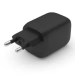 Belkin Φορτιστής Χωρίς Καλώδιο GaN με 2 Θύρες USB-C 65W Power Delivery Μαύρος (Boost Charge Pro)