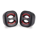 Equip Mini USB Speaker Ηχεία Υπολογιστή 2.0 με Ισχύ 3W Κόκκινα