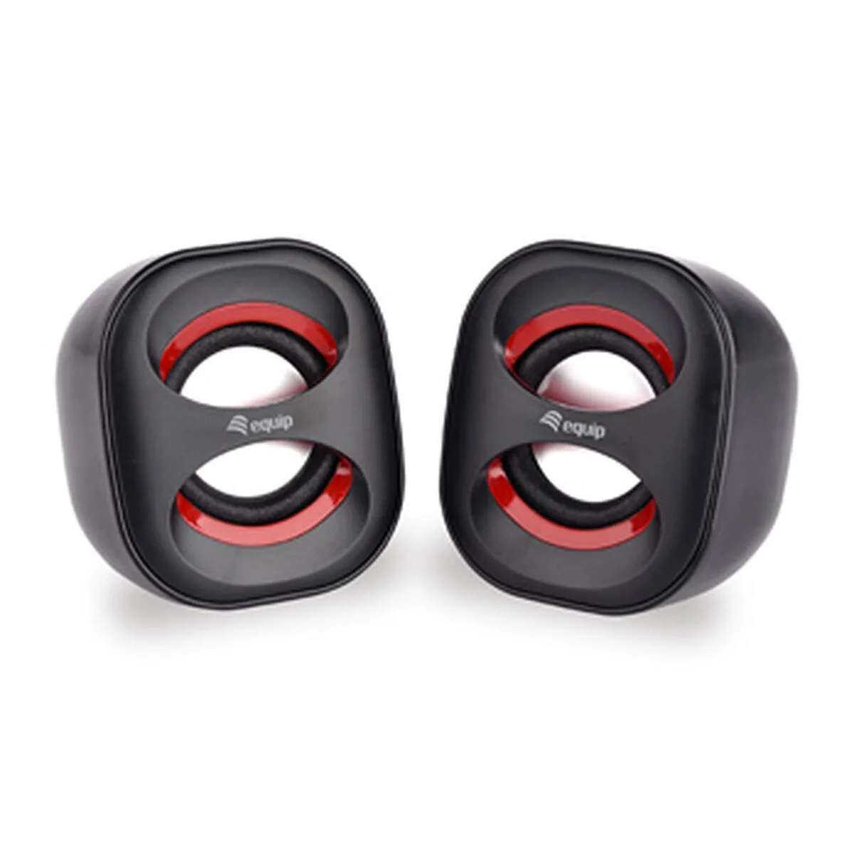 Equip Mini USB Speaker Ηχεία Υπολογιστή 2.0 με Ισχύ 3W Κόκκινα - Image 1