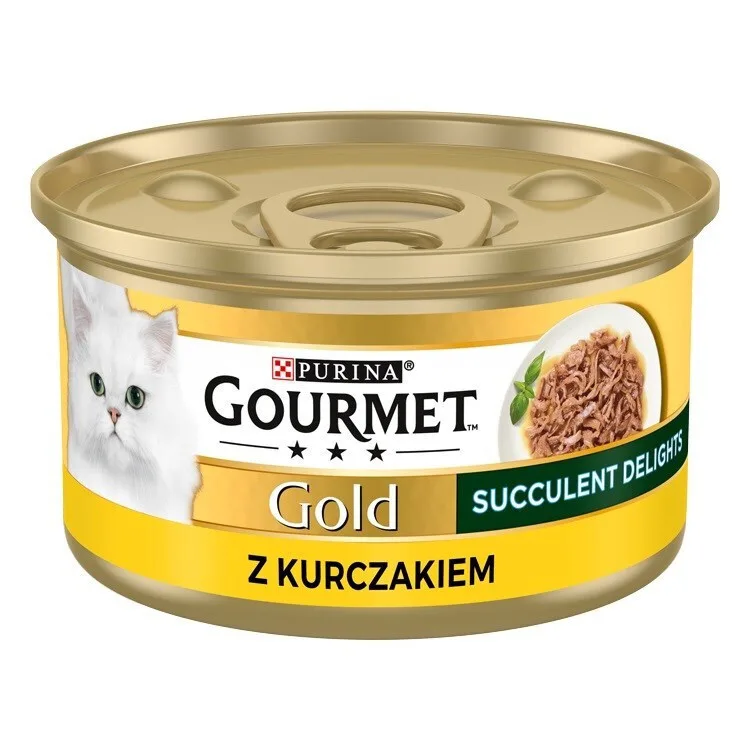 20230214153032_purina_gourmet_gold_succulent_delights_ygri_trofi_gia_enilikes_gates_se_konserva_me_kotopoulo_85gr Gourmet Υγρή Τροφή για Ενήλικες Γάτες σε Κονσέρβα με Κοτόπουλο 85gr - Image 1